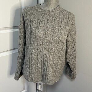 H&M Women's Gray Wool Blend Sweater Size S EUC